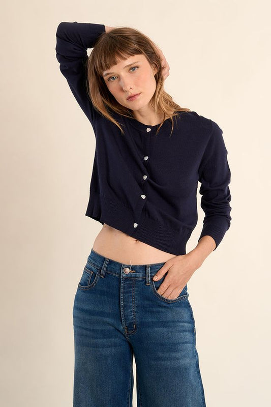 Heart Button Cardigan
