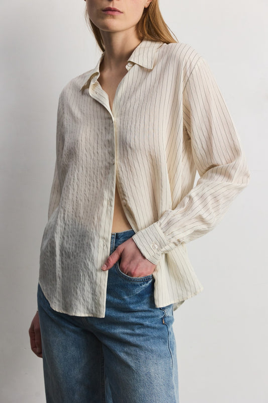 The Jill Top | Pinstripe Button Down
