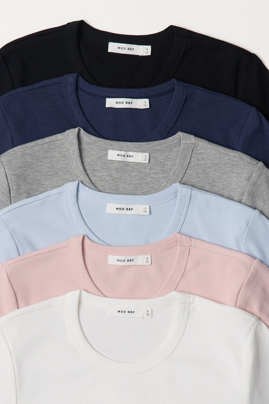 The Miller Top | Ribbed Short Sleeve
