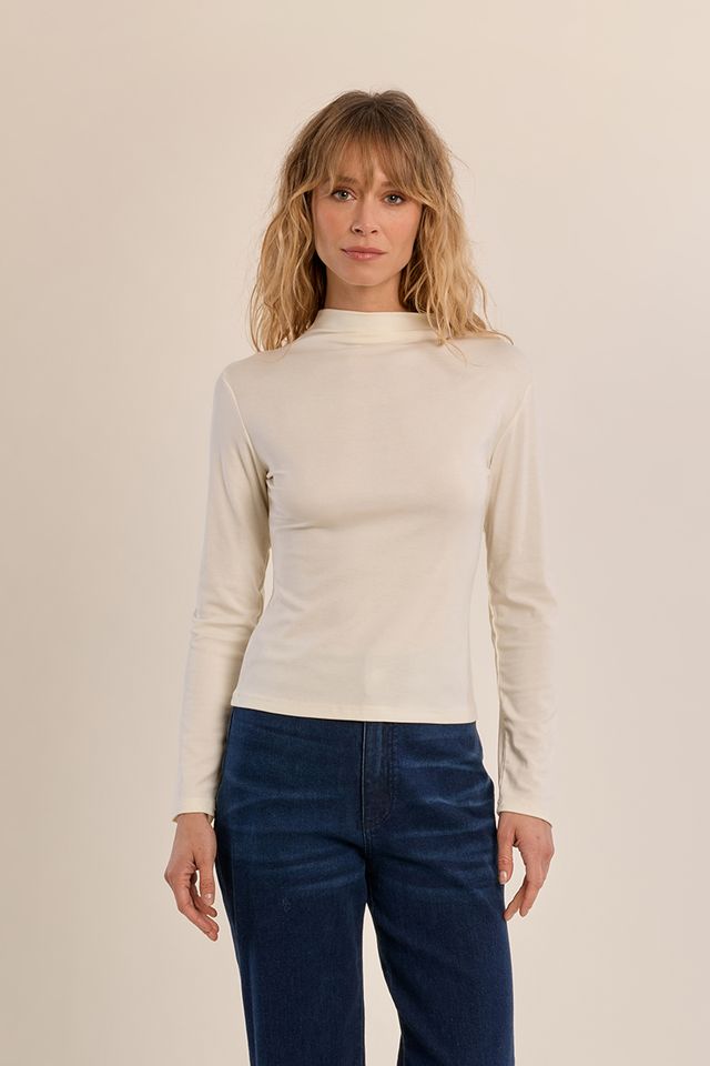 Knit Mock Neck Top