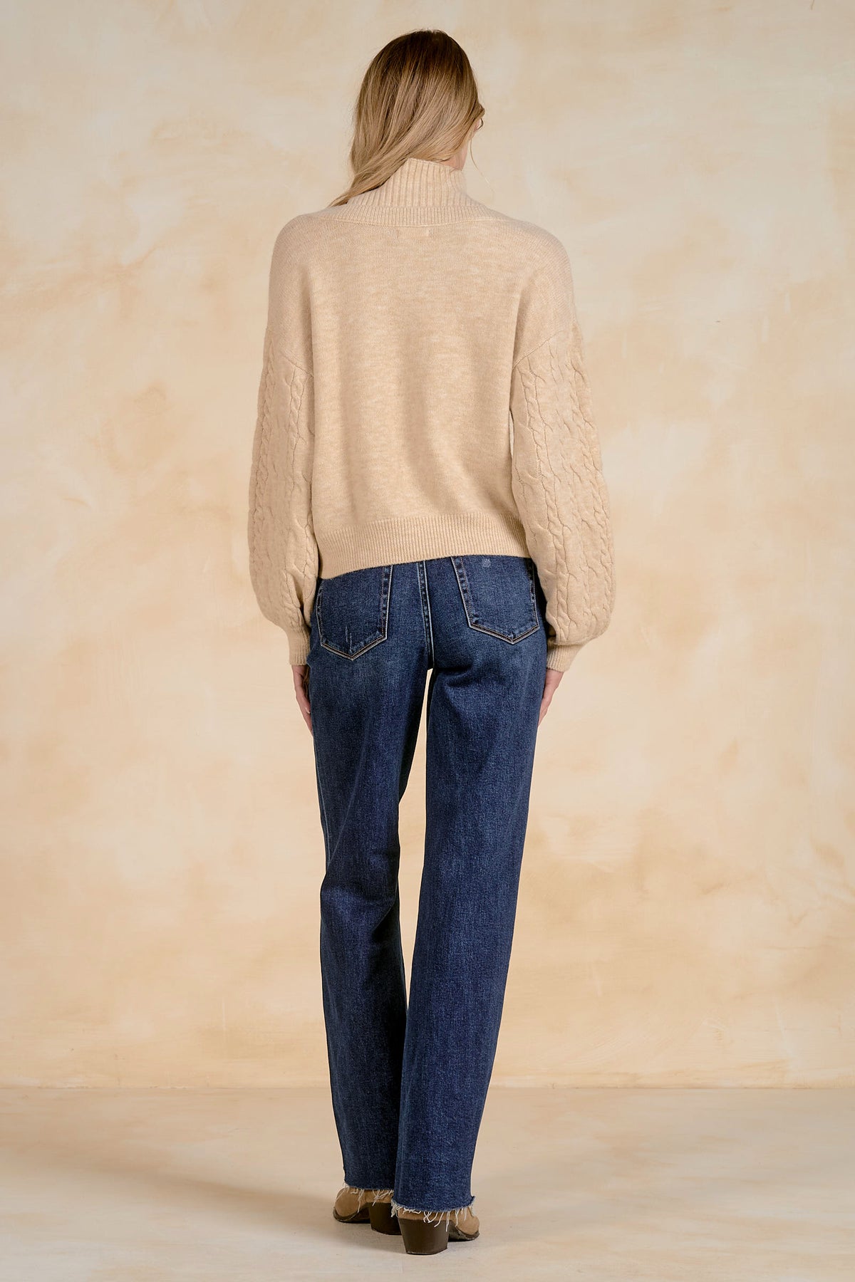Layered Look V-Neck Sweater