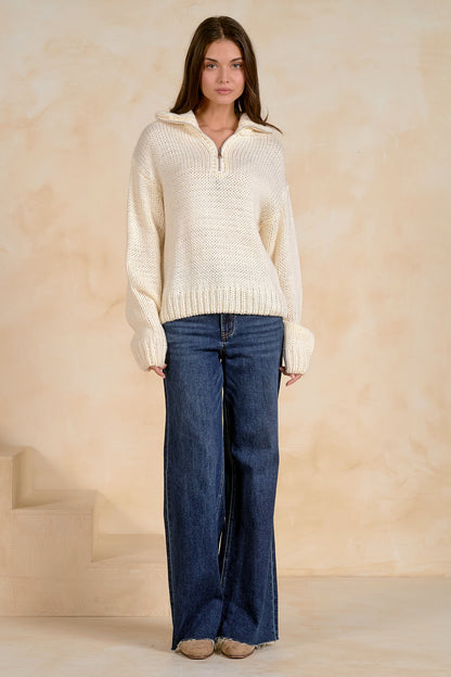 Quarter Zip Ski Sweater