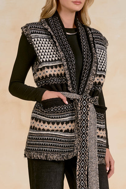 Echo Sleeveless Cardigan