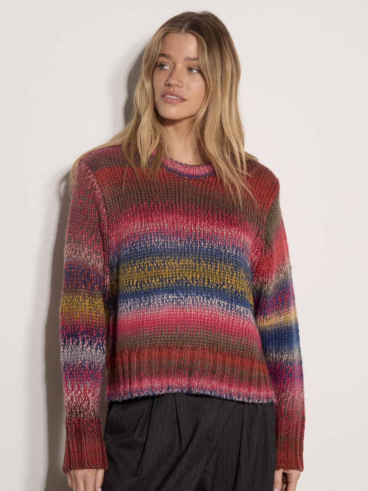 Chunky Knit Multi Color Sweater