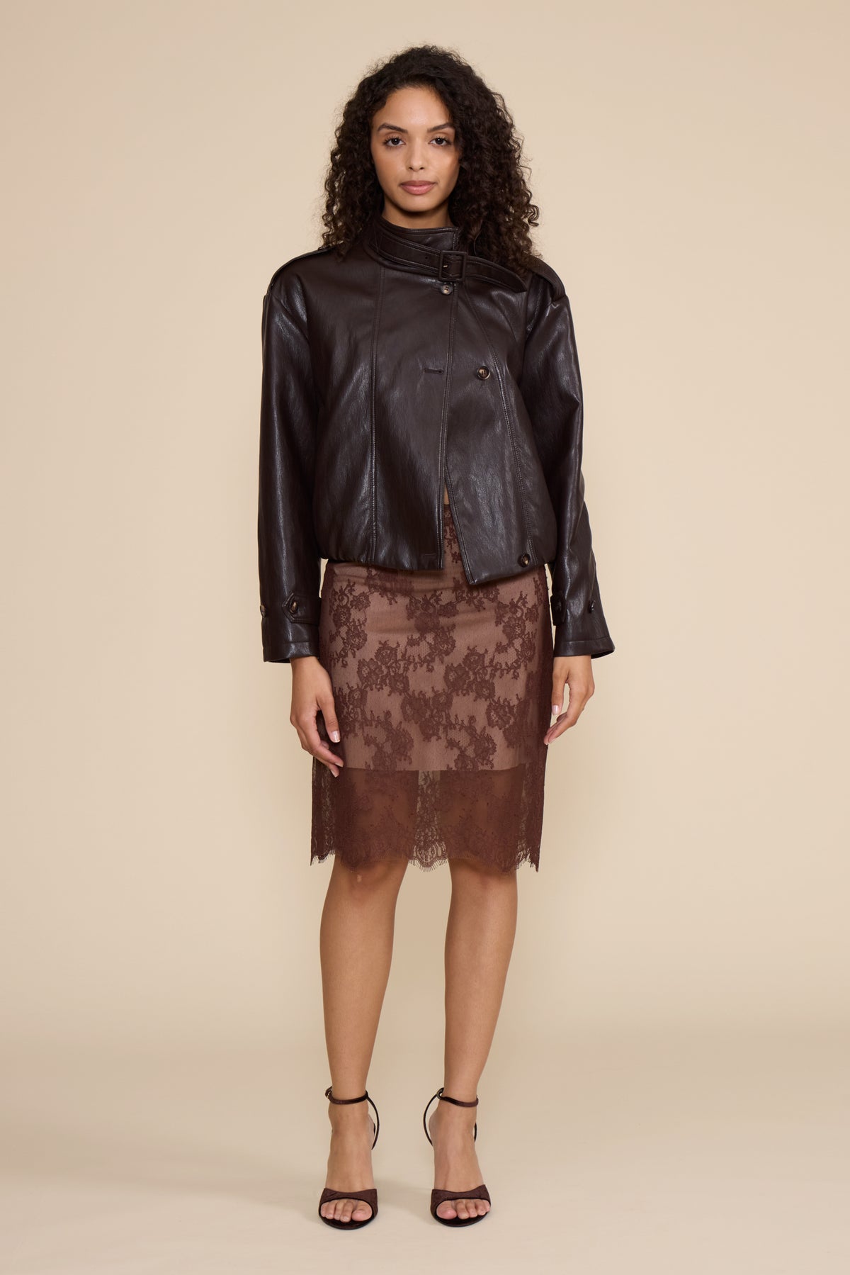 Cierra Lace Midi Skirt
