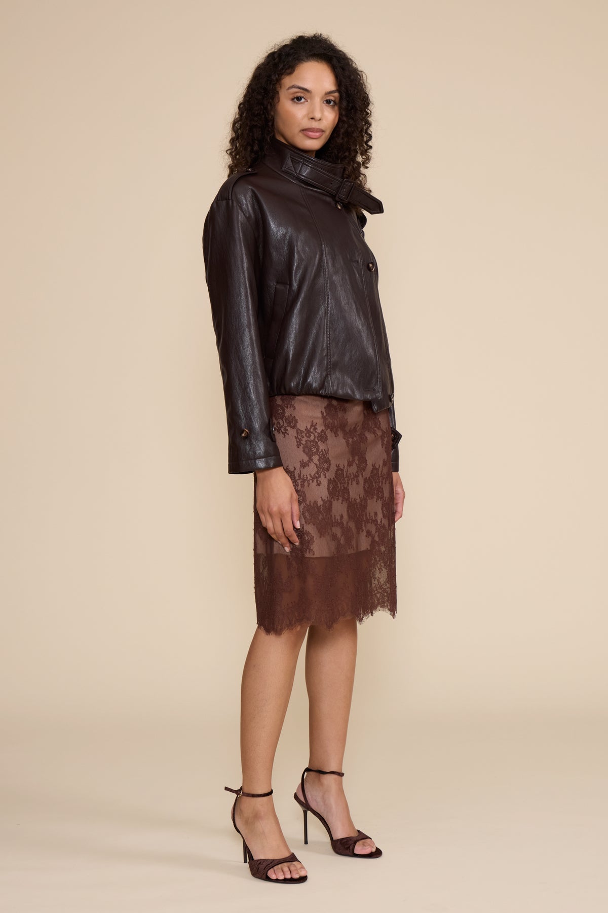 Cierra Lace Midi Skirt