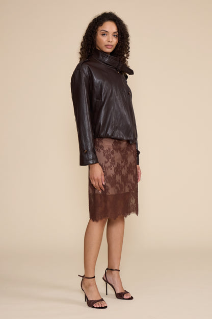 Cierra Lace Midi Skirt