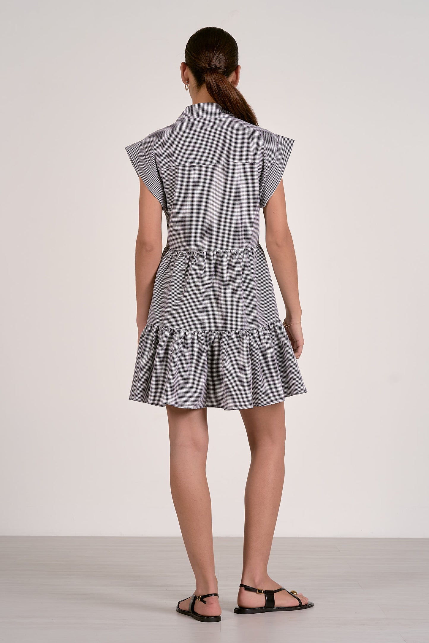 Cap Sleeve Button Down Dress