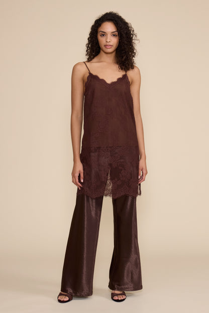 Gabrielle Long Lace Top