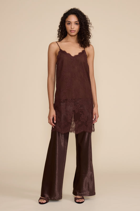 Gabrielle Long Lace Top