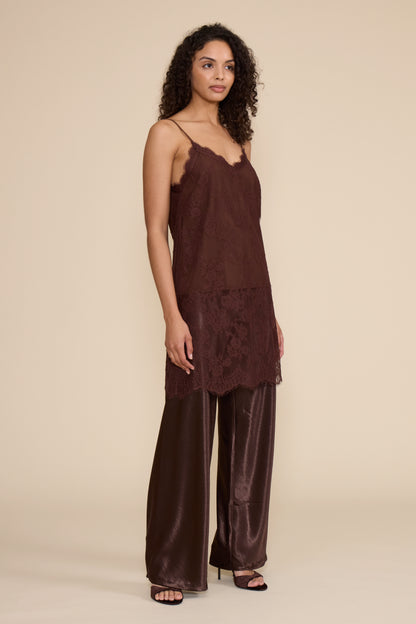 Gabrielle Long Lace Top