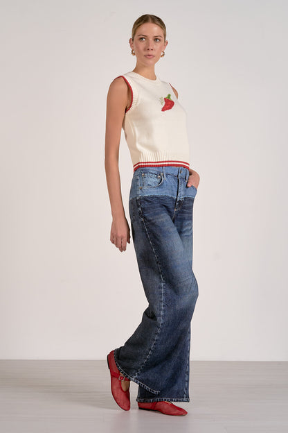 Chili Pepper Graphic Sleeveless Sweater
