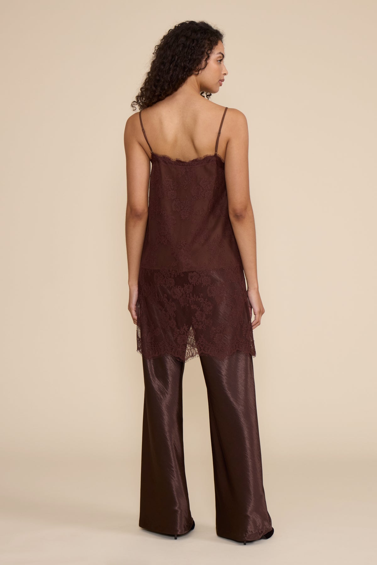 Gabrielle Long Lace Top