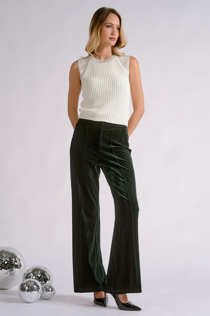 Raglan Sleeve Ribbed Knit Sleeveless Sweater