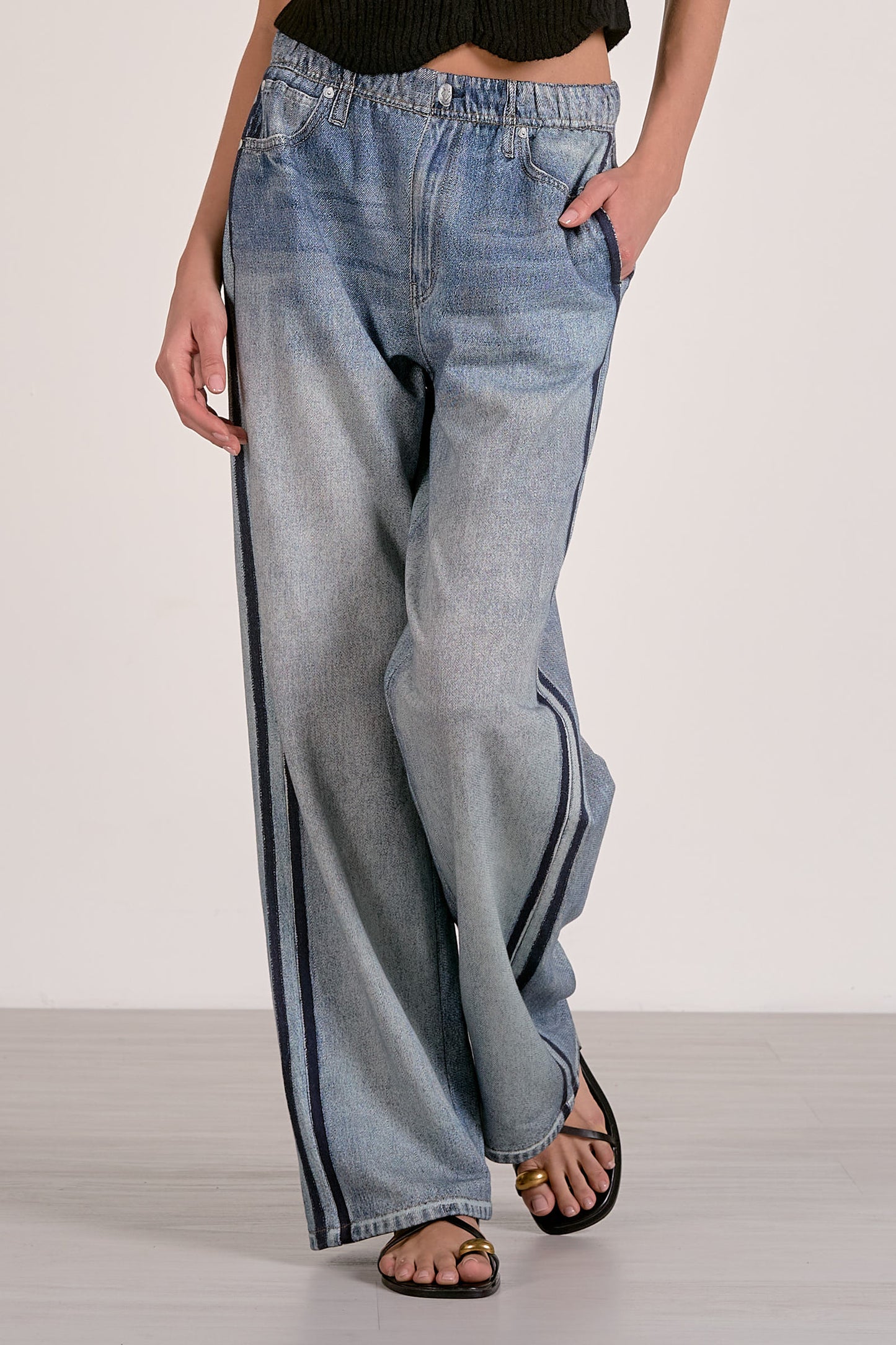 Track Stripe Sweatpant Jeans