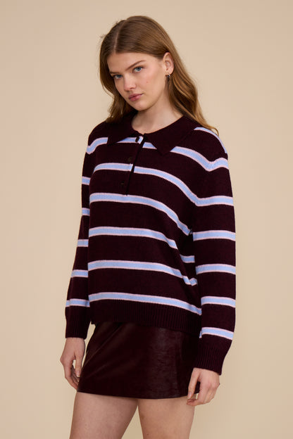 Bailey Relaxed Polo Sweater