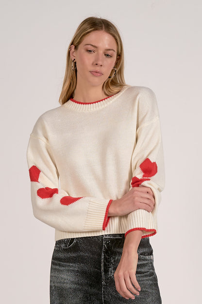 Heart Sleeve Sweater