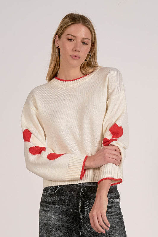Heart Sleeve Sweater