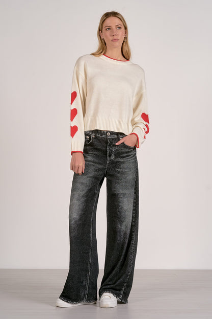 Heart Sleeve Sweater