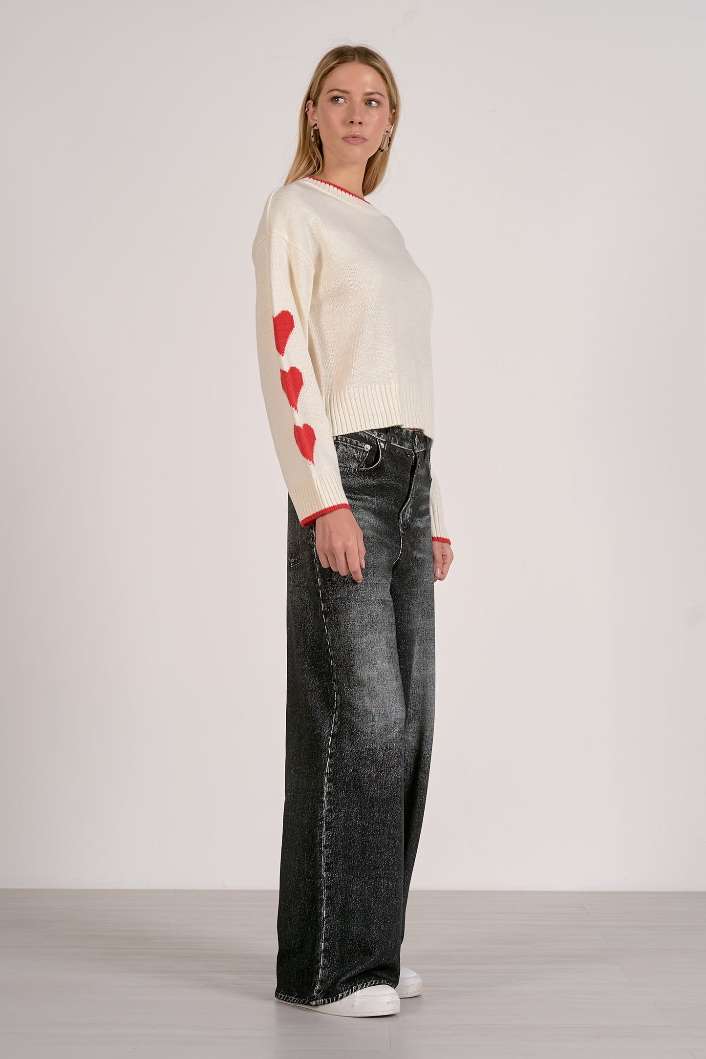 Heart Sleeve Sweater