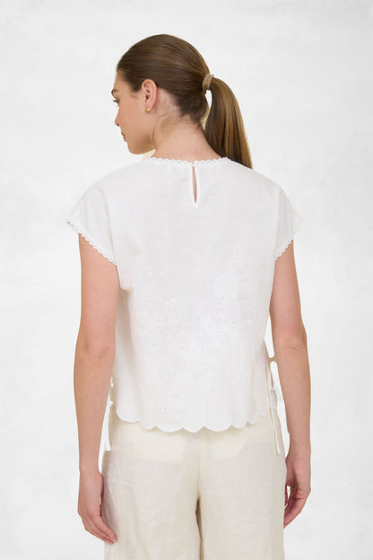 Dolman Sleeve Embroidered Top