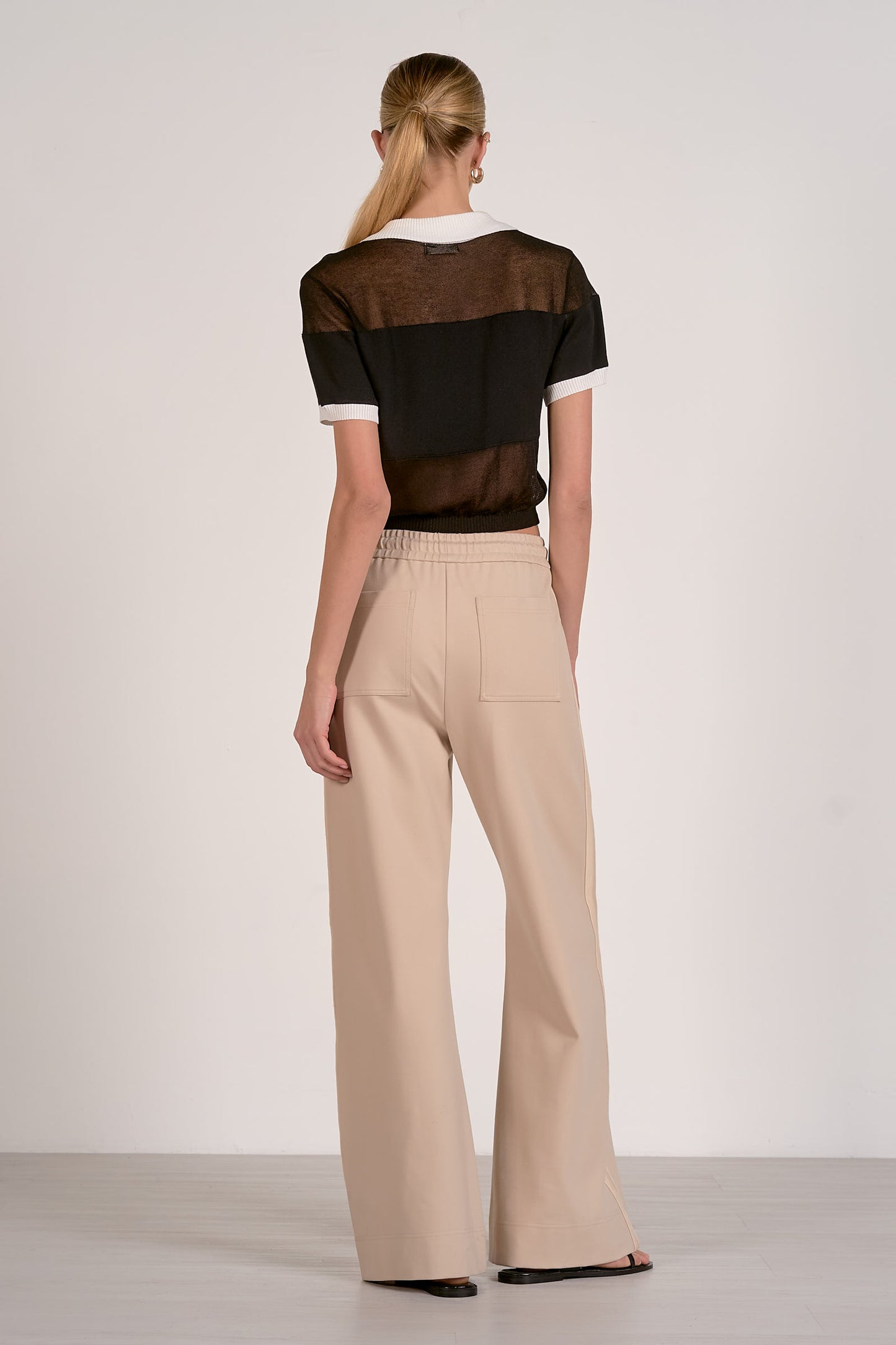 Sheer Short Sleeve Sweater