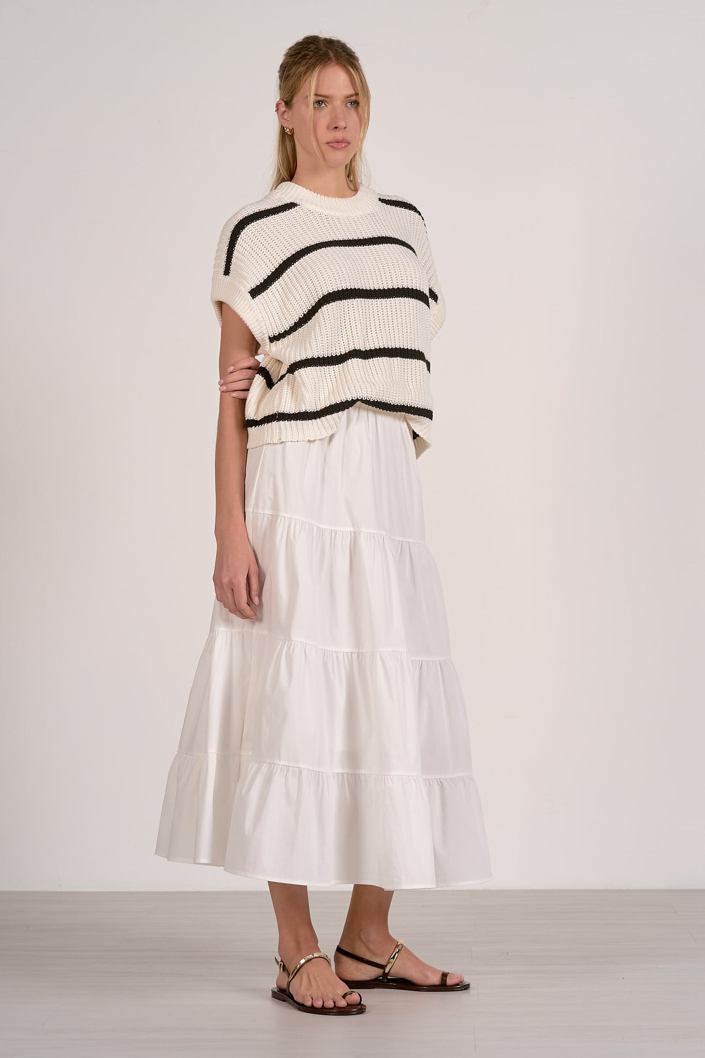 Mixed Media Sweater & Skirt Dress