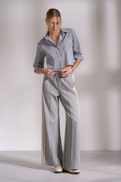 Cropped Pinstripe Buttondown