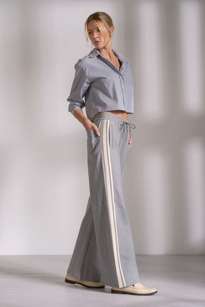 Cropped Pinstripe Buttondown