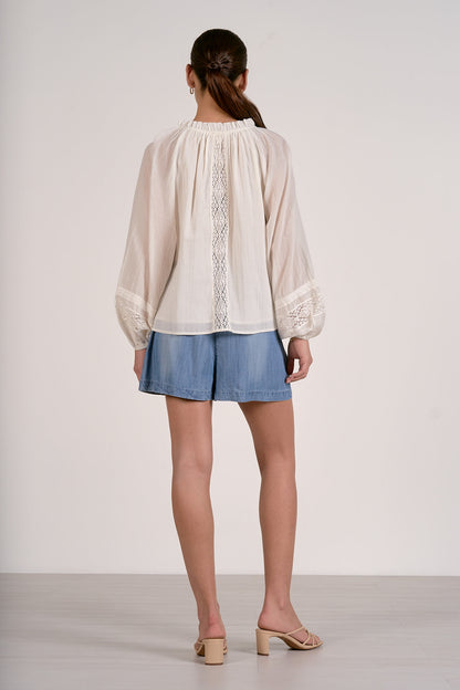 Flowy V Neck Top
