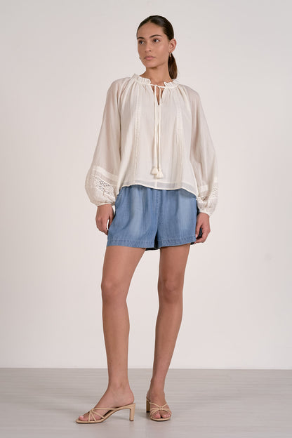 Flowy V Neck Top