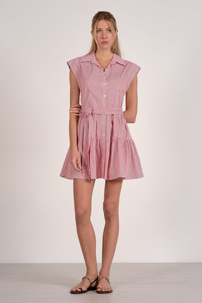 Pinstripe Shirt Dress