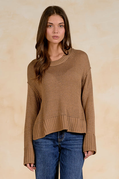 Open Knit Slouchy Sweater