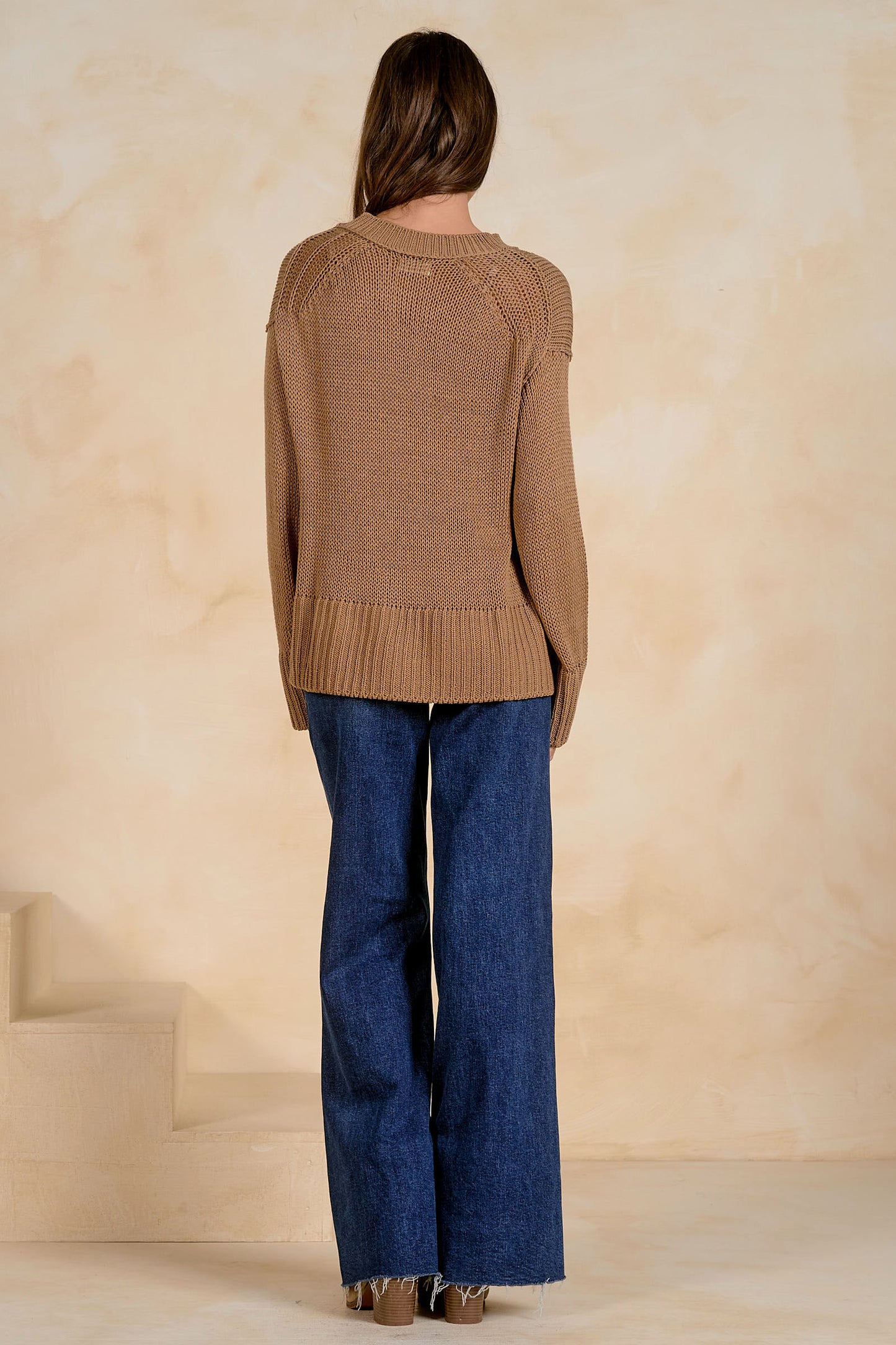 Open Knit Slouchy Sweater