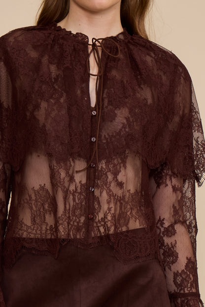 Lili Lace Capelet Top