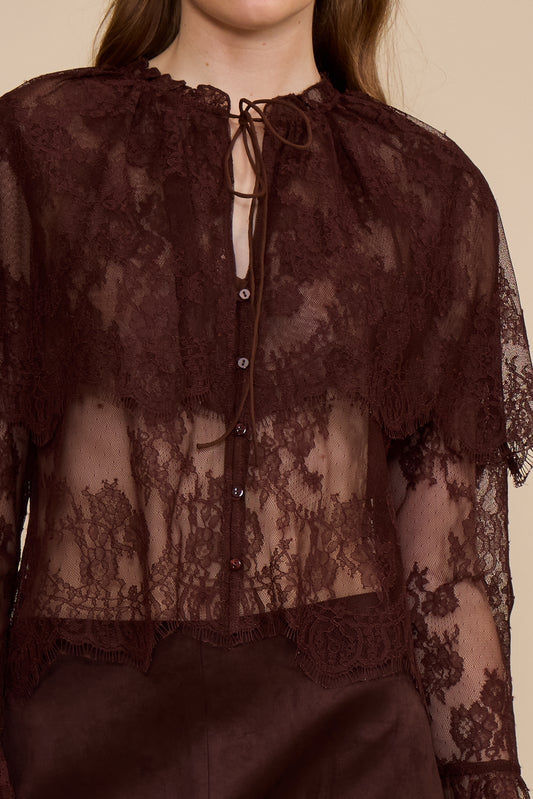 Lili Lace Capelet Top