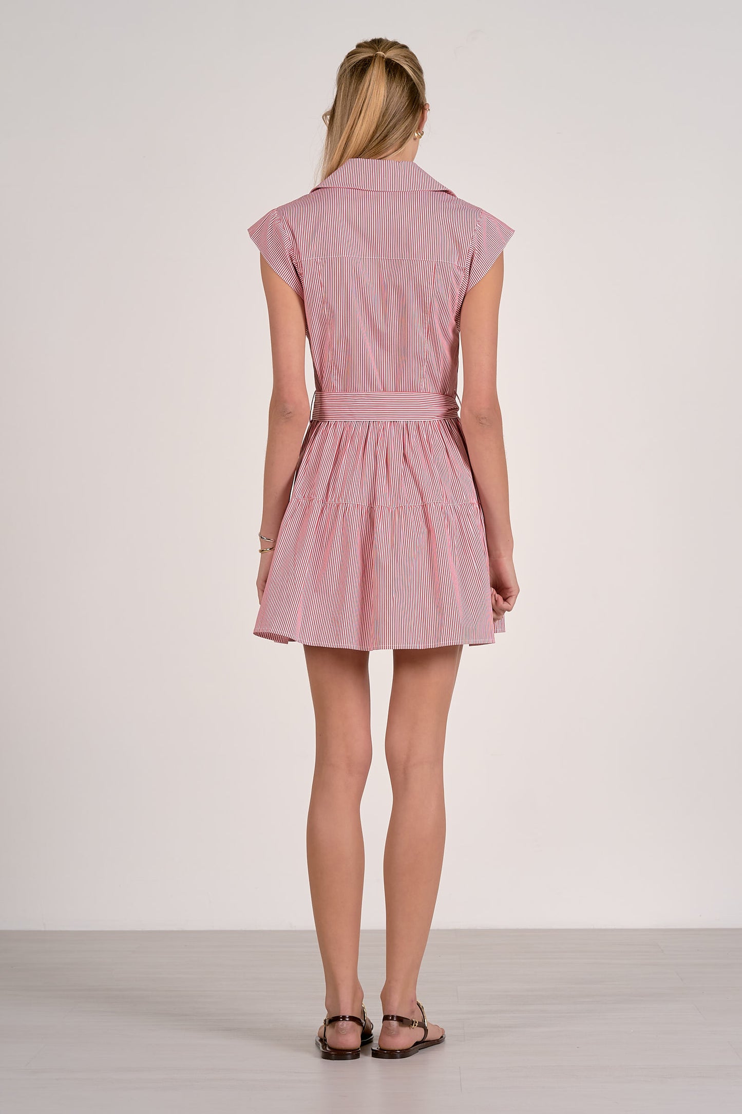 Pinstripe Shirt Dress