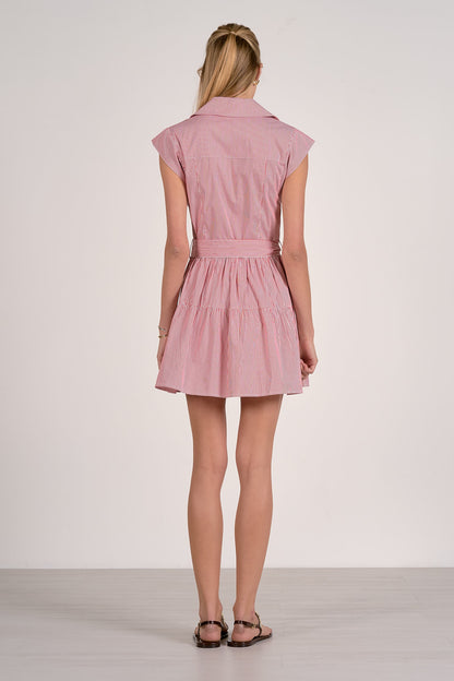 Pinstripe Shirt Dress
