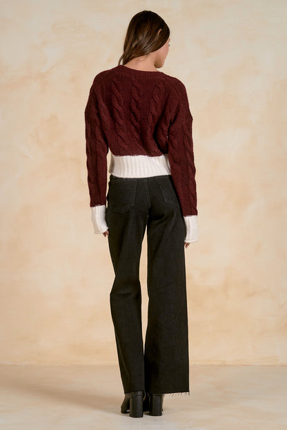 Color Block Cardigan