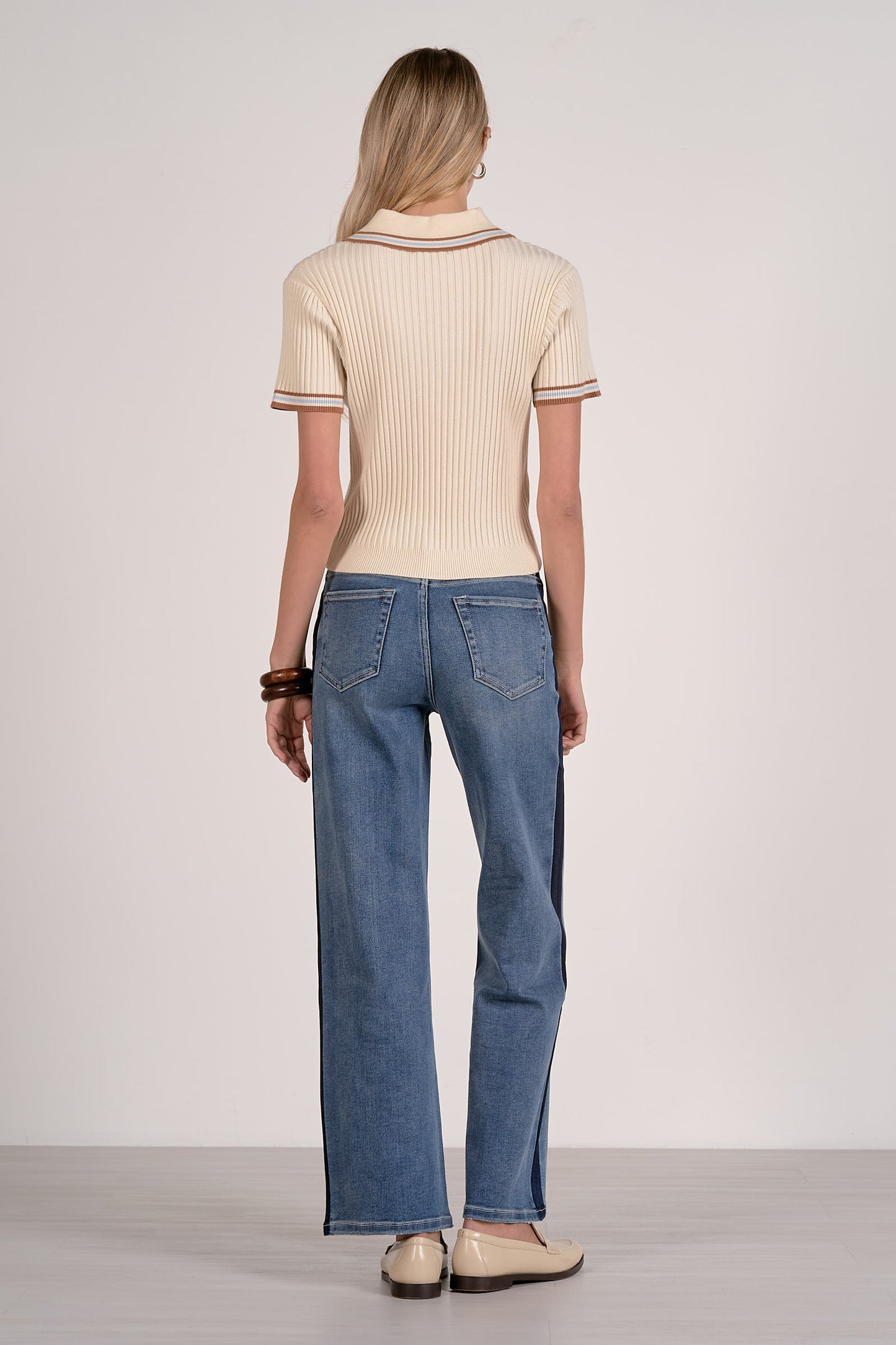 Ribbed Sweater Shirt