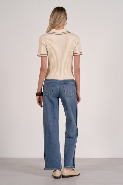 Ribbed Sweater Shirt