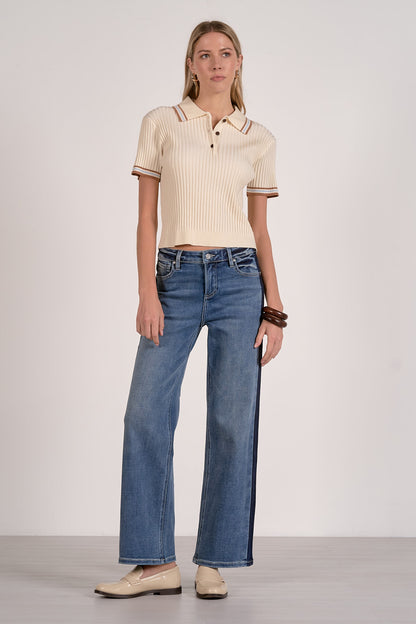 Ribbed Sweater Shirt