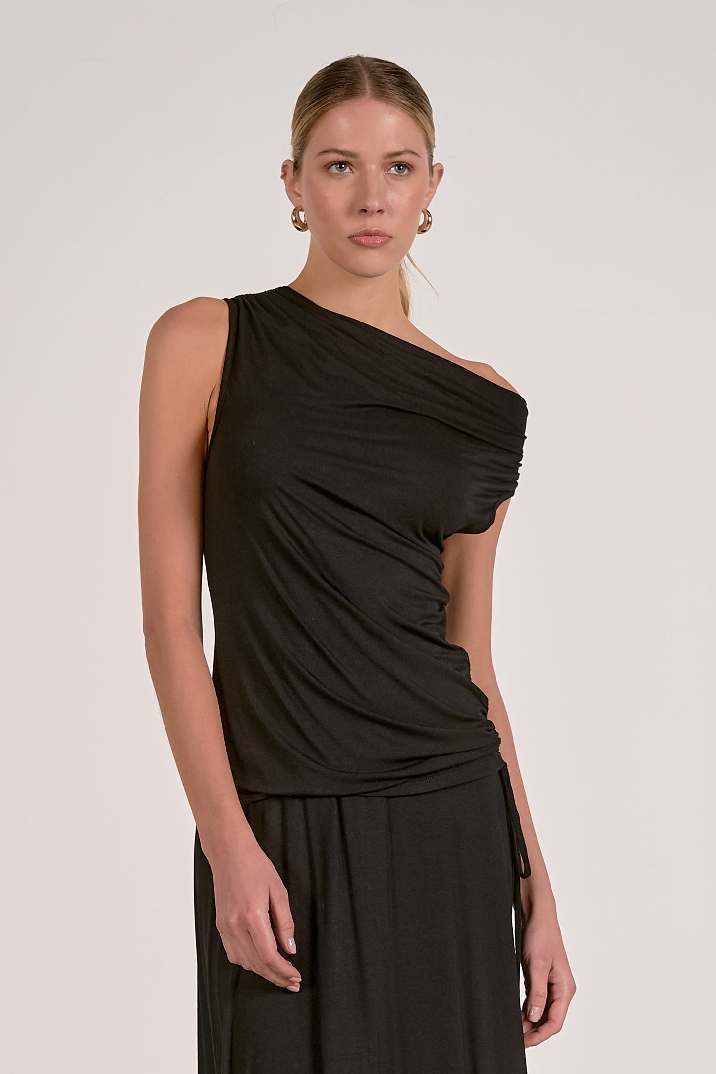 Cap Sleeve Drape Top