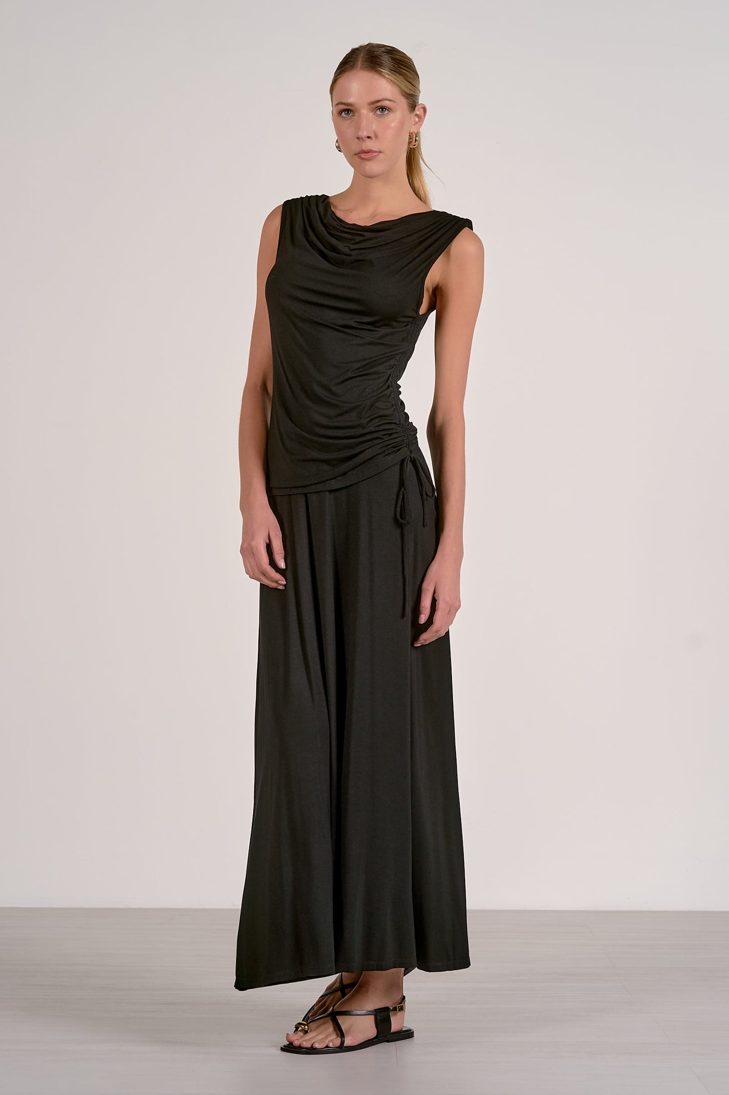 Cap Sleeve Drape Top