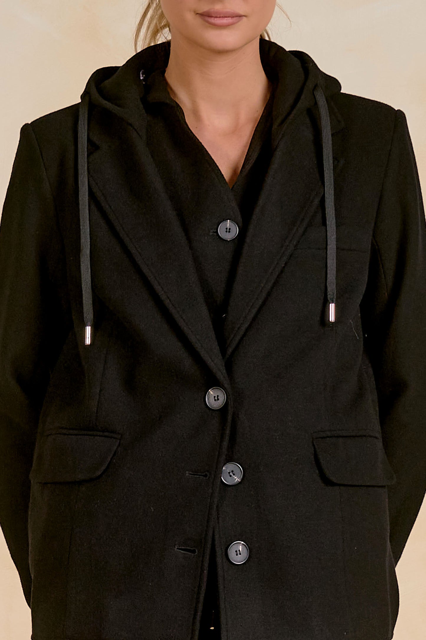 Oversized Hooded Blazer