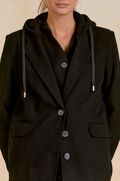 Oversized Hooded Blazer