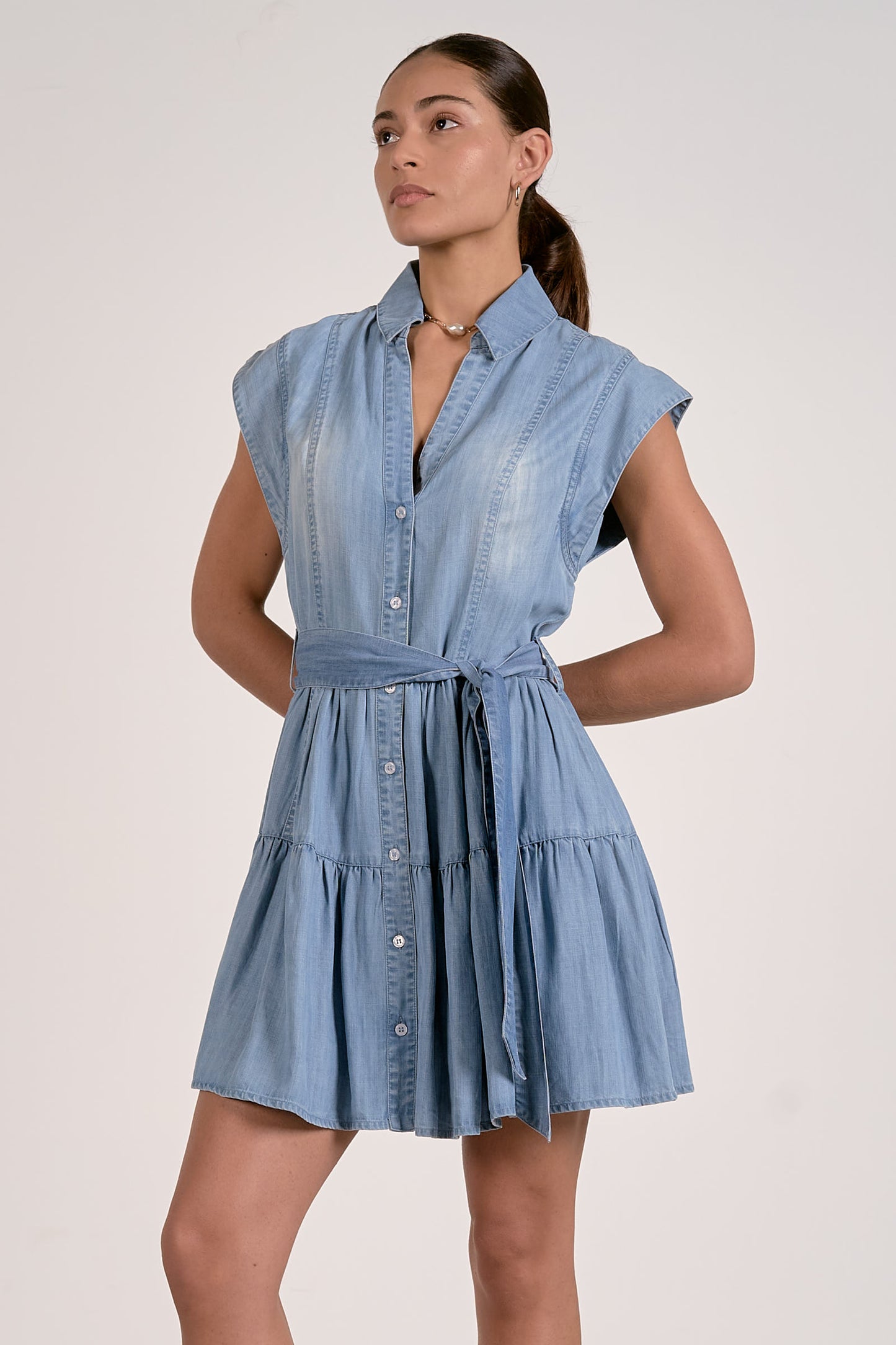 Chambray Shirt Dress