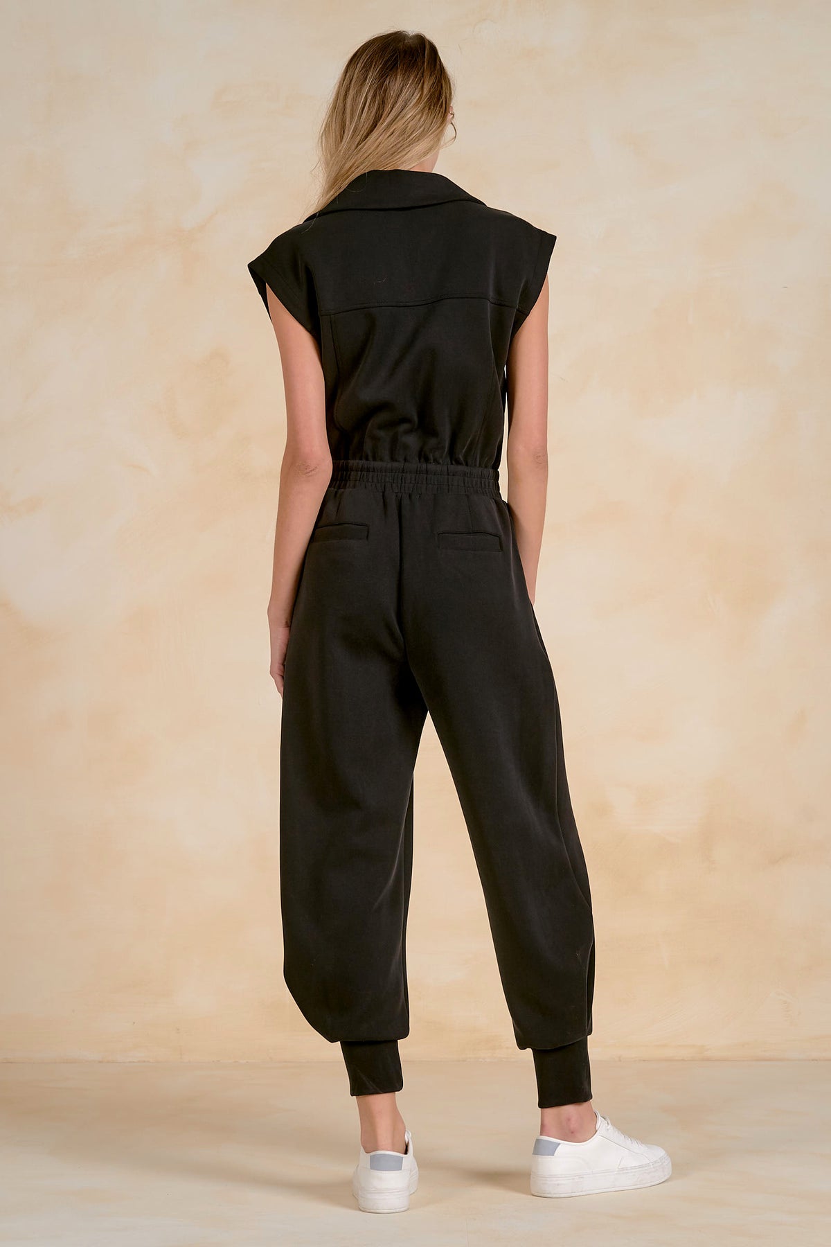 Cap Sleeve Zip Up Jumper