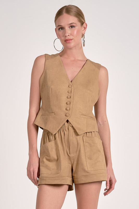 Microsuede Vest