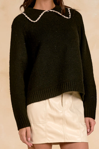 Stitch Collar Sweater
